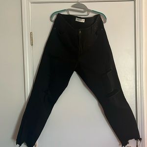 Abercrombie and fitch distressed skinny jeans.